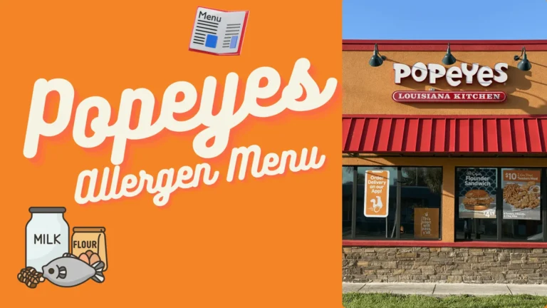 Popeyes Allergen Menu