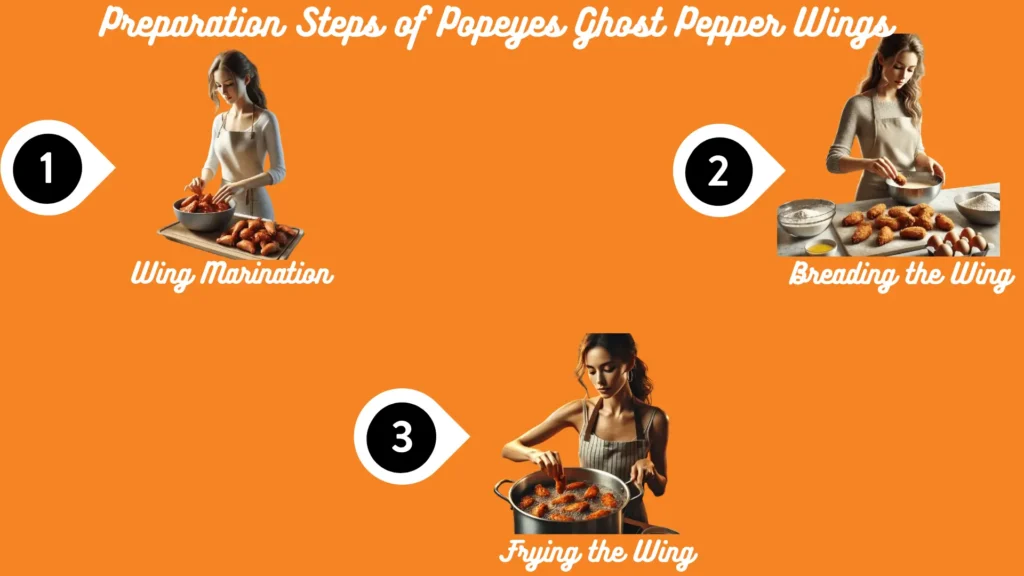 Popeyes Ghost Pepper Wings 2 Preparation Steps of Popeyes Ghost Pepper Wings