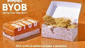 Top 10 Hilarious Popeyes Memes 2025 4 Bring Your Own Bun (BYOB) Meme
