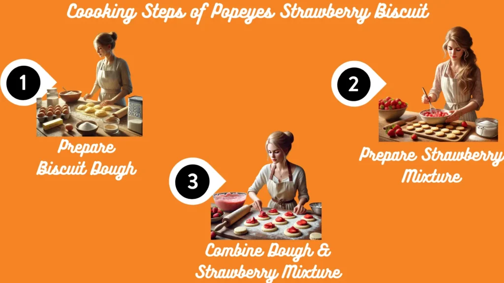 Popeyes Strawberry Biscuit 2 Cooking Steps of Popeyes Strawberry Biscuit