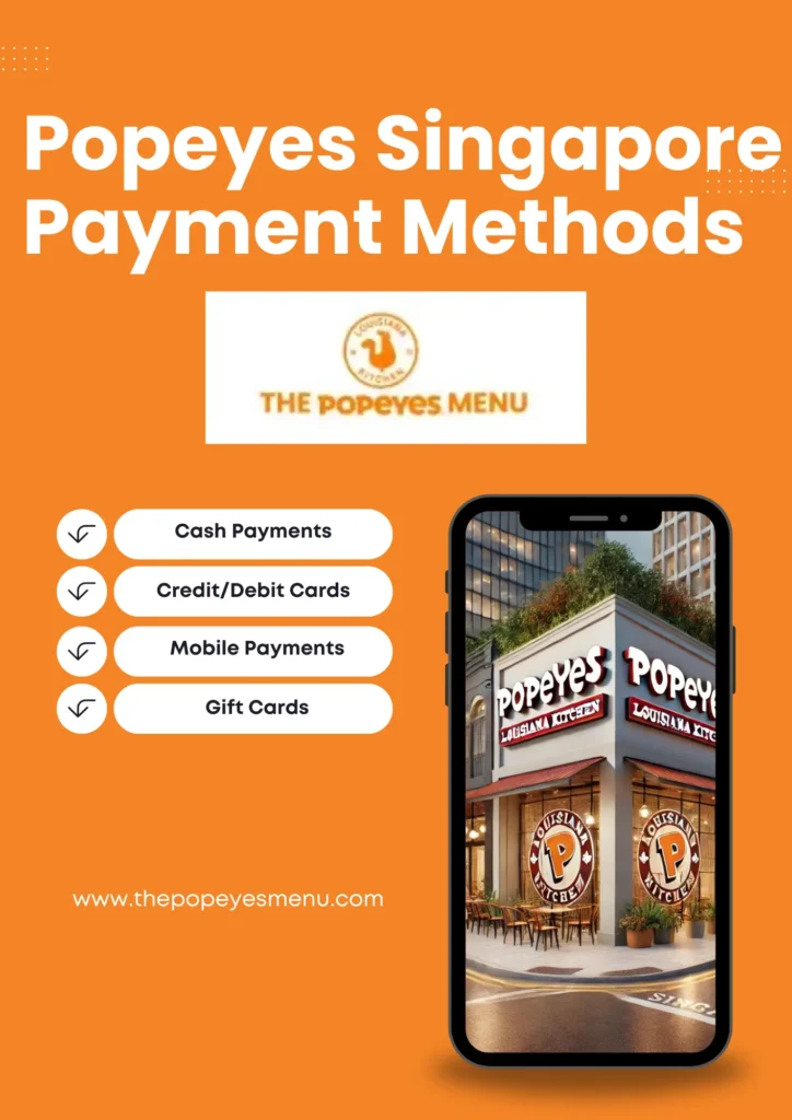 Popeyes Singapore Menu With Latest Prices 2025 44 Payment methods at Popeyes Singapore