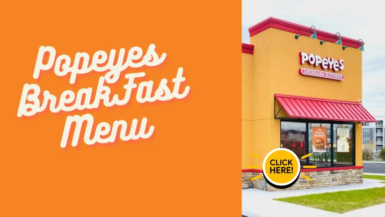 Popeyes Breakfast Menu