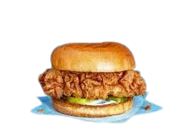 Popeyes Jamaica Chicken Sandwich - top item