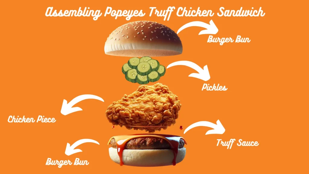 Popeyes Truff Sandwich | Price, Recipe & Review | 2025 2 Assembling Popeyes Truff Chicken Sandwich