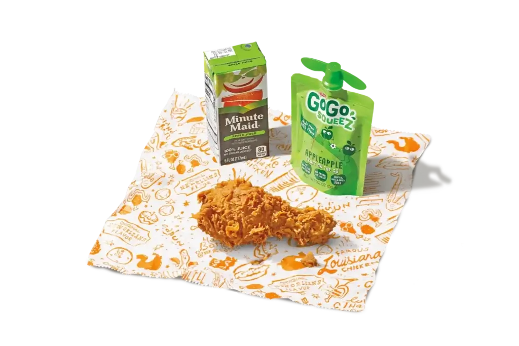 Popeyes Kids Meal Menu With Latest Prices and Calories 2025 2 1Pc-Leg Kids Meal - kids menu popeyes