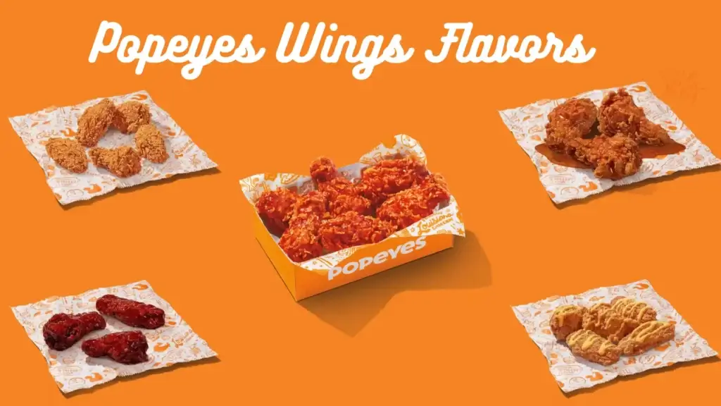 Popeyes Albuquerque | Menu, Locations & Timings | 2025 1 Infographic showing wings flavors