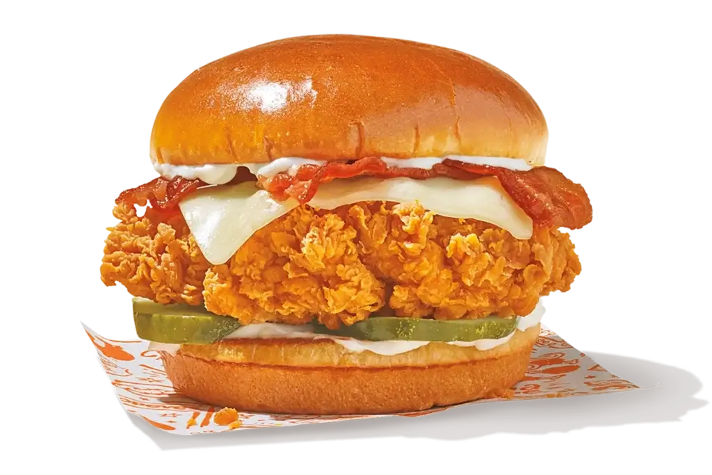 Popeyes Bacon & Cheese Sandwich - menu item