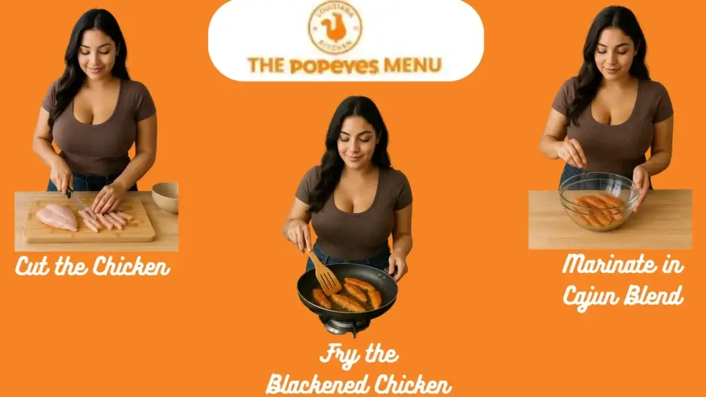 Popeyes Blackened Chicken Tenders | Price, Recipe & Review | 2025 2 cooking steps of Blackened Tenders