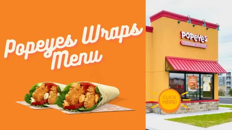 Popeyes Wraps Menu