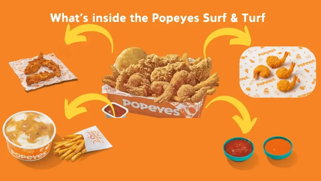 Popeyes Surf and Turf | Price, Recipe & Review | 2025 2 What’s inside the Popeyes Surf & Turf